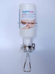 1000 ml HygiProCare håndsprit hånddesinfektion inklusiv dispenser