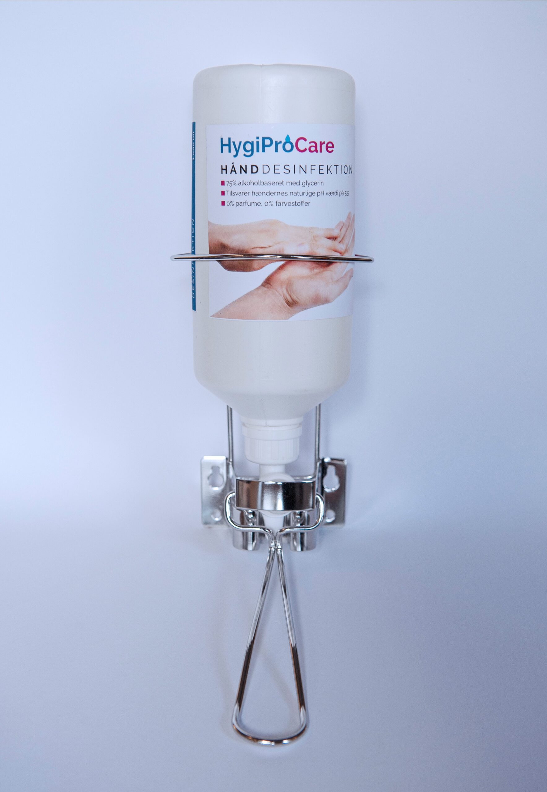 1000 ml HygiProCare håndsprit hånddesinfektion inklusiv dispenser